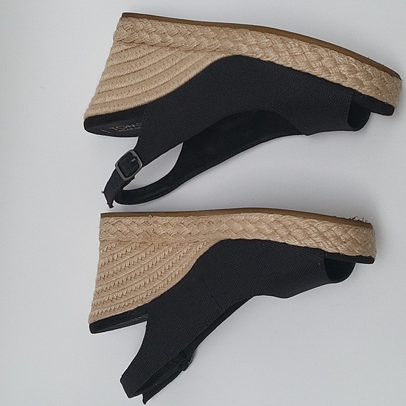 Toms | Slingback Espadrille Wedge Sandals - Picture 2 of 5